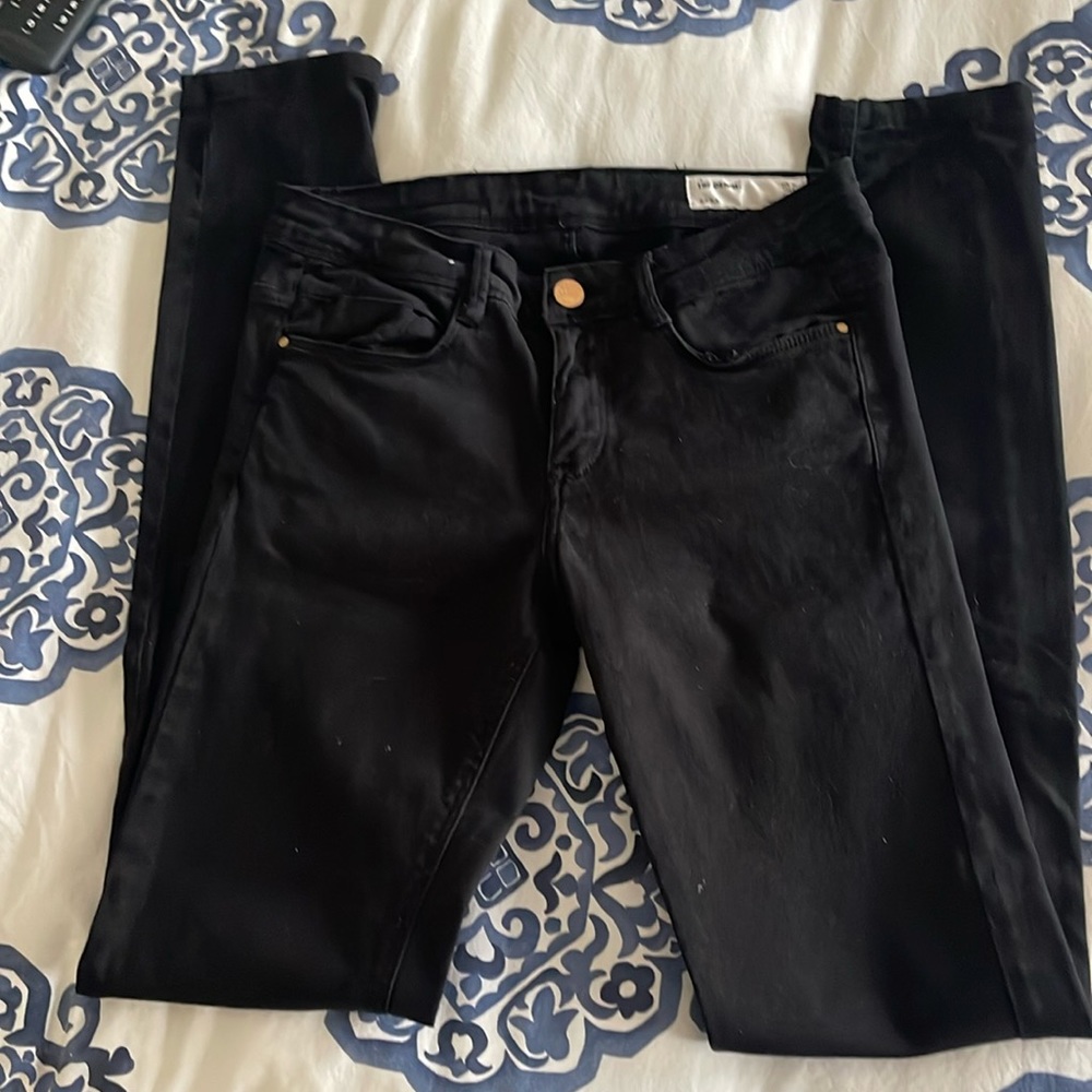 Zara TRF Black Denim Skinny Pitillo Jeans size 4